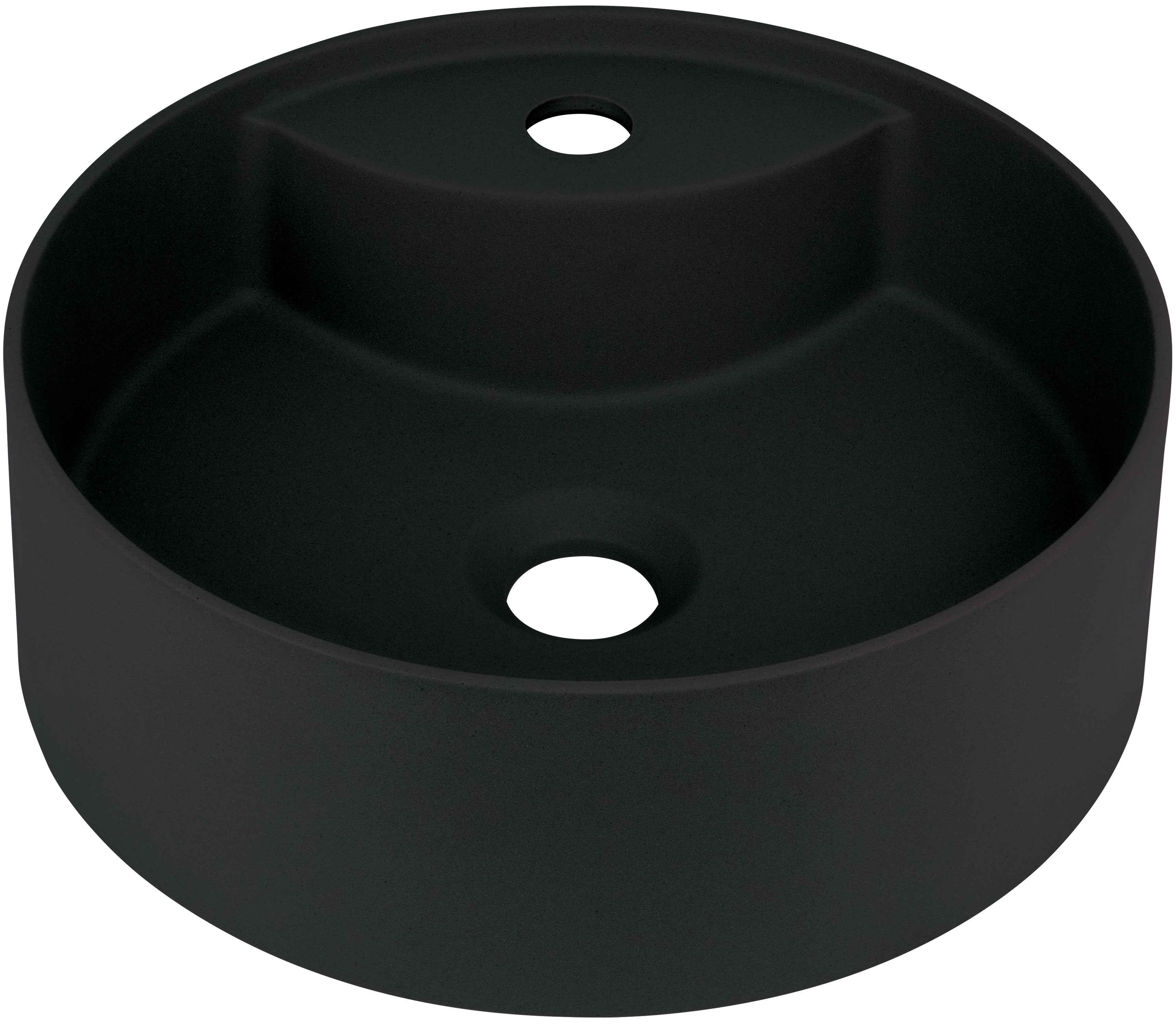 Granite washbasin, countertop, with tap shelf